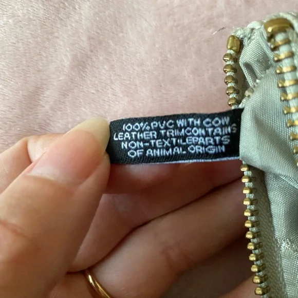 Marc by Marc Jacobs polka dot lizard skin effect coin purse zip card pouch - Picture 6 of 7